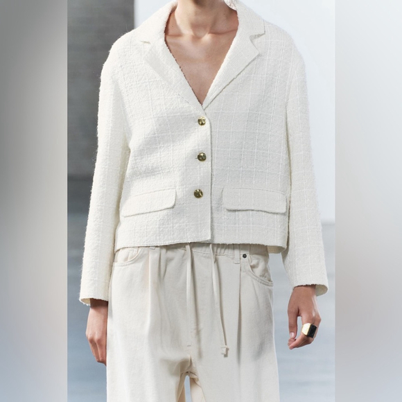 ZW COLLECTION TEXTURED BLAZER Size S - Picture 4 of 16